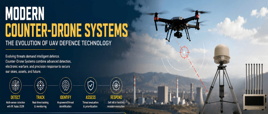 How Modern Counter Drone Systems Stop New UAV Threats